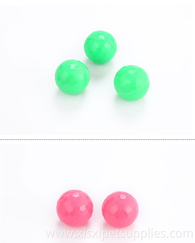 mixed color ball with bell for pet playing toy cat accessories